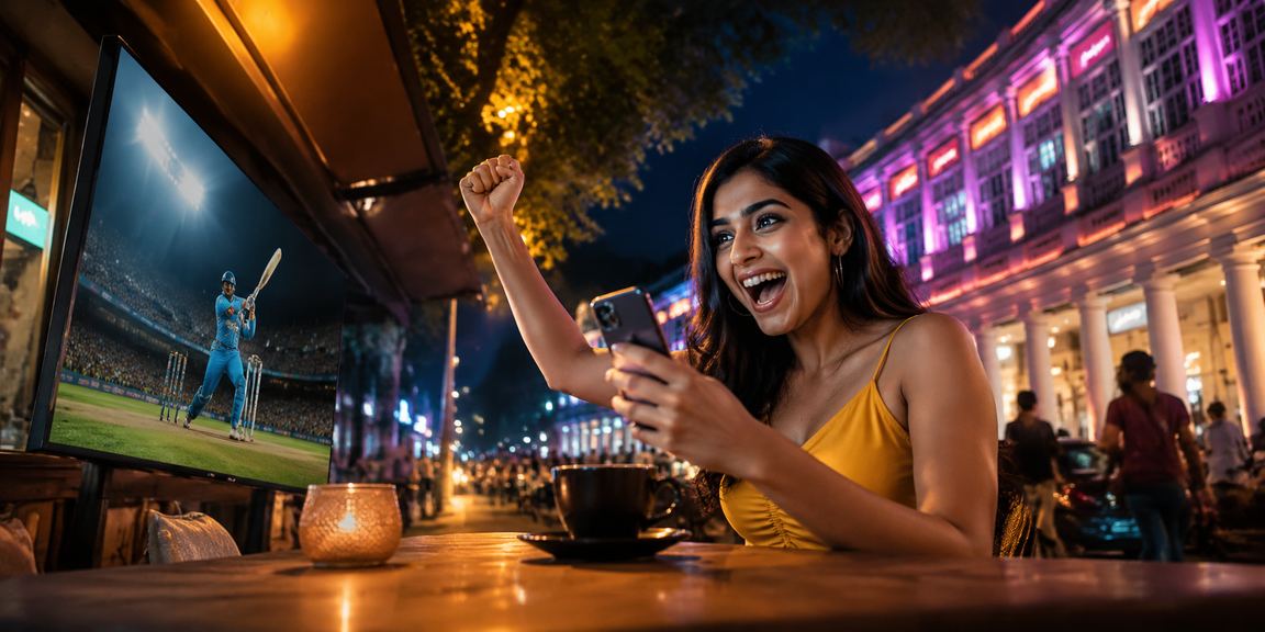 Mobile betting application interface for India
